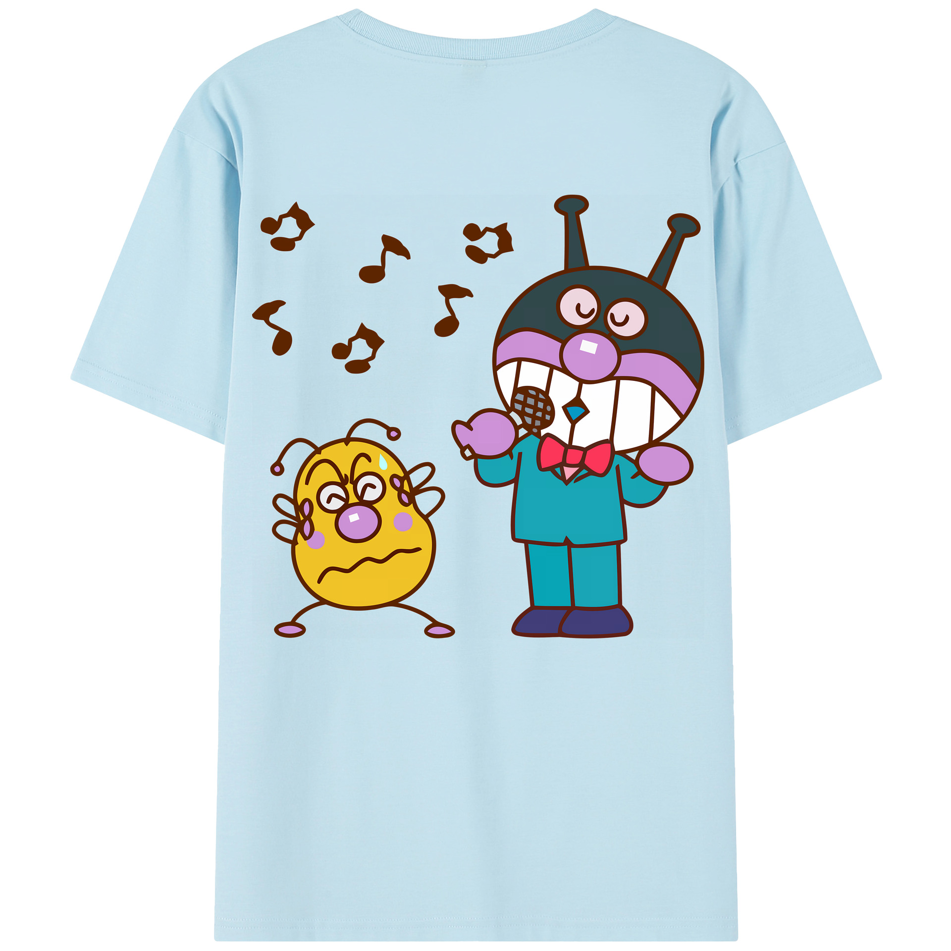 （画像用） アンパンマン Anpanman 綿100％半袖Tシャツ（背面プリント）